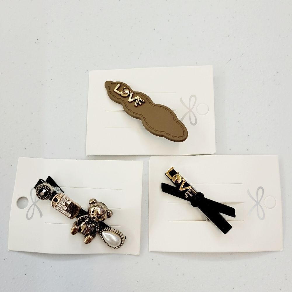 2/$20 Brand New Lot of 3 Hair Clips #1